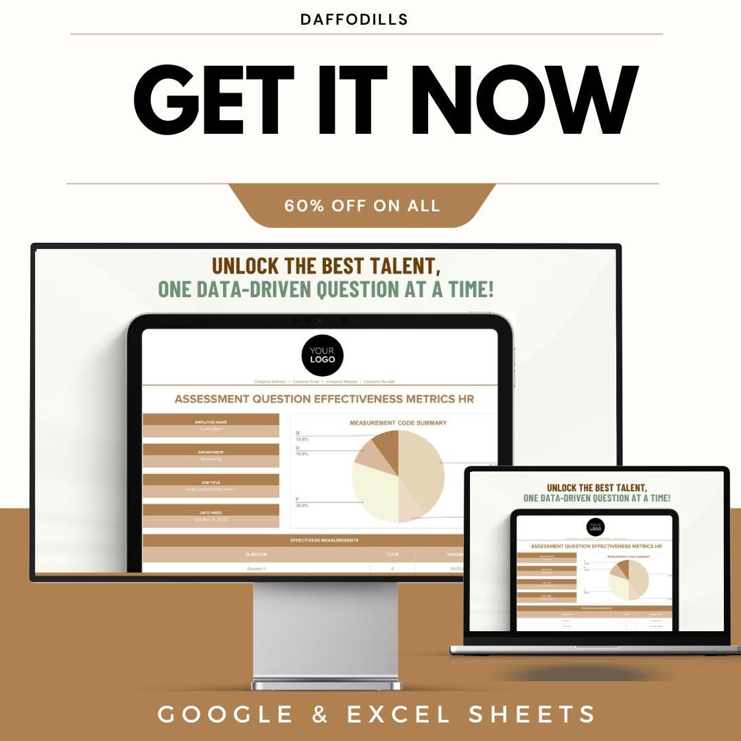 Assessment Question Effectiveness Metrics HR Template | HR Assessment Tool | Hiring Evaluation Sheet
