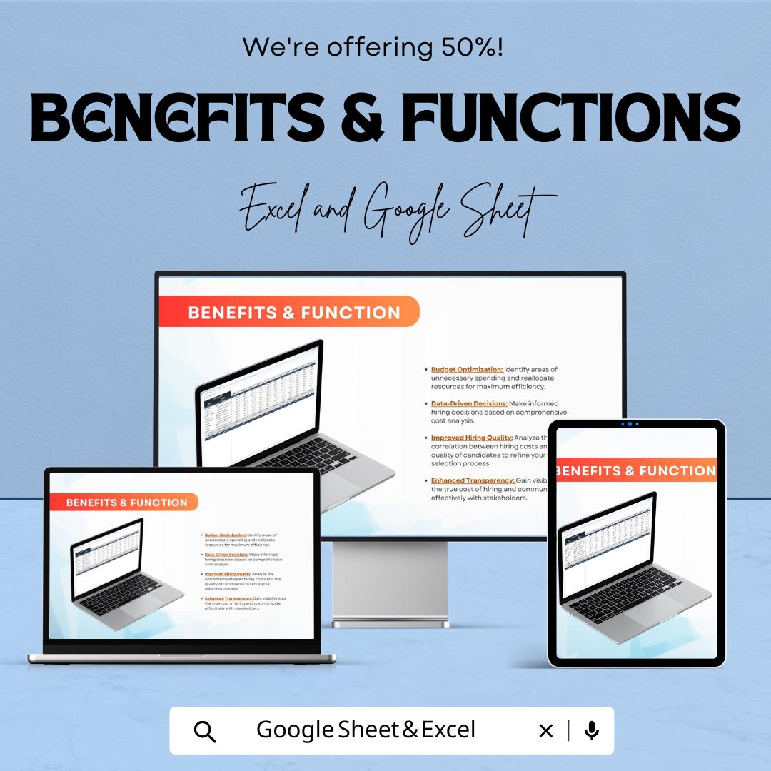 Cost Per Hire Template for Recruitment | Track Job Advertising and Hiring Costs | Google Sheets & Excel