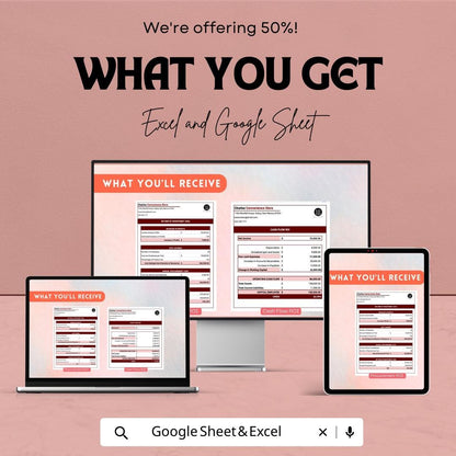 Procurement ROI Template Excel & Google Sheets | Cost Savings Calculator | Business ROI Tracker | Financial Analysis Spreadsheet