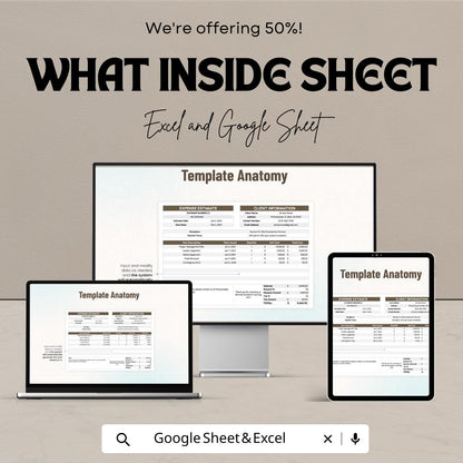 Expense Estimate Template | Excel & Google Sheet | Cost Breakdown | Budget Planning | Project Expense Tracker | Estimate Sheet for Business