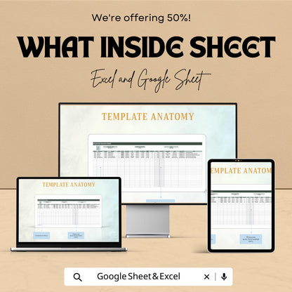 Inventory Tracking Sheet Template Excel, Stock Tracker Spreadsheet, Product Inventory Log, Warehouse Management Sheet
