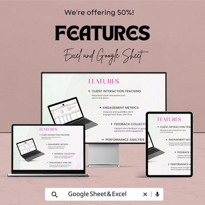 Legal Client Engagement Level Tracker Template | Law Firm Client Management Spreadsheet | Excel & Google Sheets | Attorney CRM Tracker