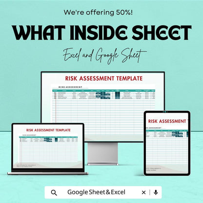 Risk Assessment Sheet - Excel & Google Sheet Template for Comprehensive Risk Management