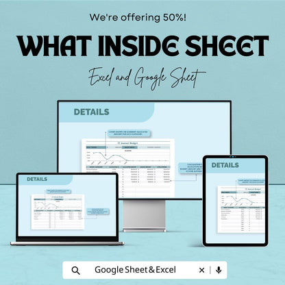 IT Annual Budget Template | IT Budget Spreadsheet | Excel & Google Sheets Budget Planner | Tech Department Financial Planning Tool