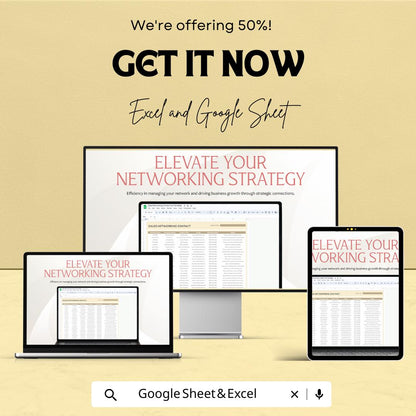 Sales Contact List & CRM Tracker | Excel & Sheets