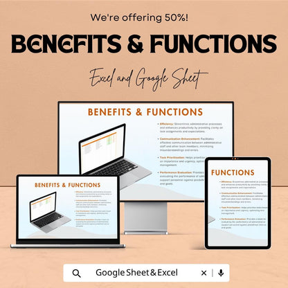 Administrative Assistant Statement of Work Template | SOW Template | Task Management Tracker | Admin Workflow Planner