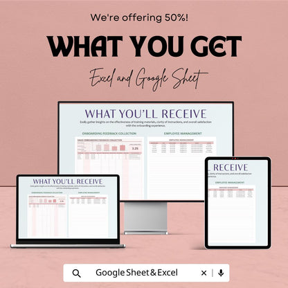 Sales Onboarding Feedback Collection Template | Employee Training Feedback Tracker | Sales Onboarding Evaluation Tool
