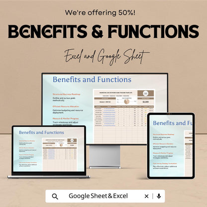 Marketing SEO Keyword Rank Tracker Template | Excel and Google Sheets | Keyword Ranking & SEO Tracking Spreadsheet