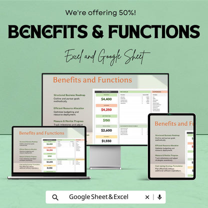 Daily Accounting Template | Excel & Google Sheets | Expense Tracker | Revenue Tracker | Cash Flow Template | Small Business Accounting