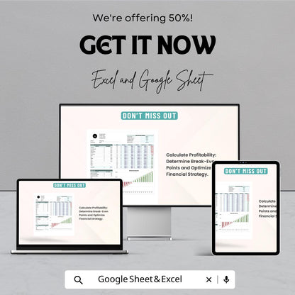 Administration Break-Even Analysis Template | Profitability & Financial Planning | Business Analysis Tool