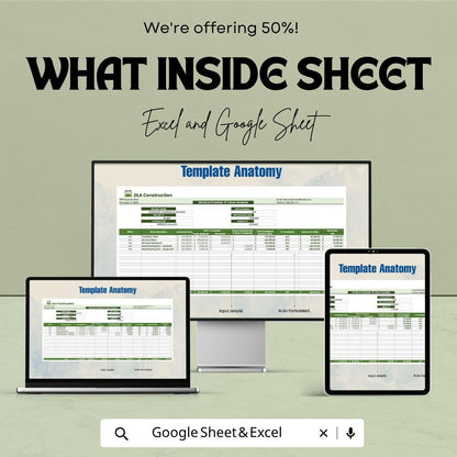 Electrical Schedule of Values Template | Construction SOV Sheet | Project Cost Breakdown | Contractor Payment Tracker
