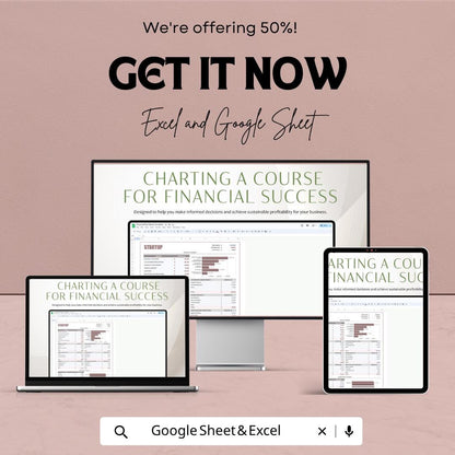 Financial Plan Startup Template | Startup Financial Spreadsheet | Business Budget Planner | Excel & Google Sheets | Startup Cost Planning