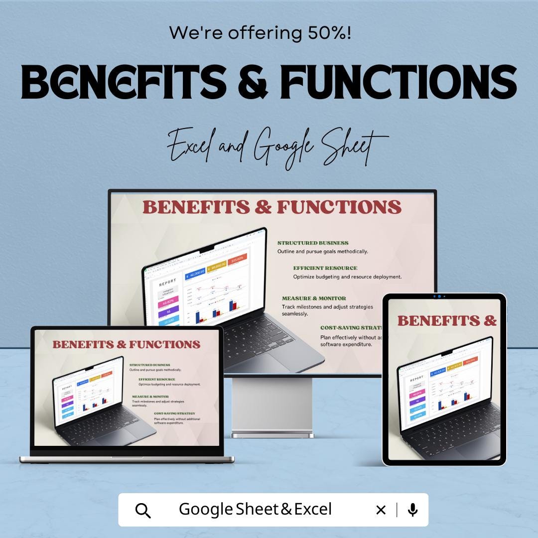 E-commerce Advertising Report Template | Excel & Google Sheets Ad Performance Tracker | Marketing Analytics Spreadsheet | ROAS Report