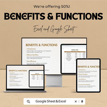 Engineering Cost Estimate Template | Excel & Sheets