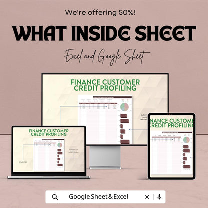 Finance Customer Credit Profiling Template | Credit Score Dashboard | Customer Credit Report Tracker