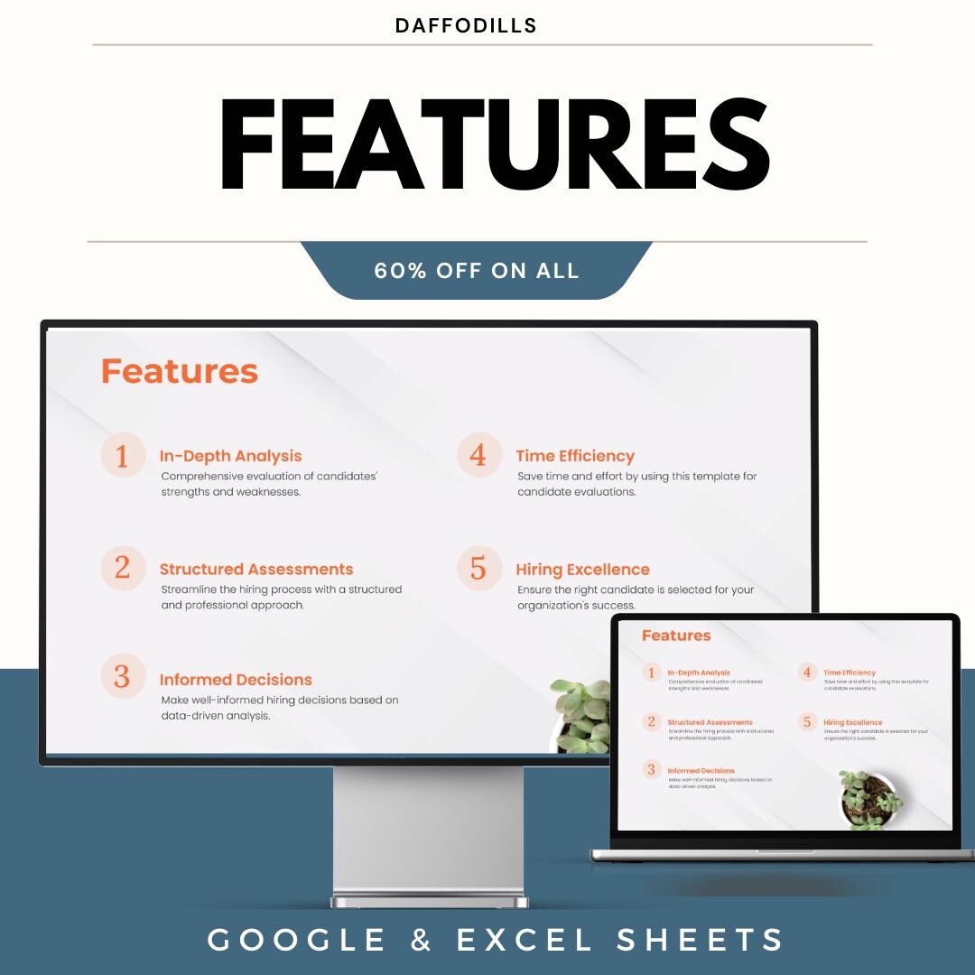Candidate Strengths and Weaknesses Analysis HR Template, Candidate Evaluation Dashboard, Hiring Assessment Tool, Google Sheets Excel