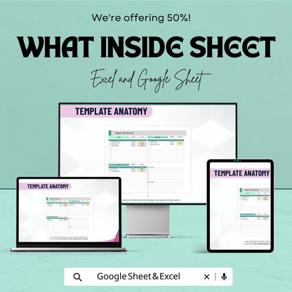 Basic To Do List Template | Task Tracker Spreadsheet | Productivity Planner | Daily Task Organizer | Simple To Do List