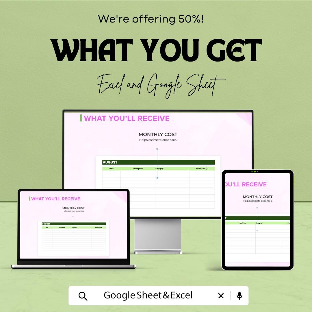 Startup Operations Cost Analysis Template | Monthly Operating Budget | Startup Financial Planning Spreadsheet