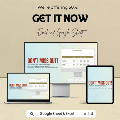 Bill Spreadsheet | Excel & Google Sheets Budget Template | Expense Tracker | Monthly Bill Organizer | Financial Planning Spreadsheet