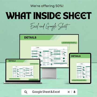 IT Monthly Financial Report Sheet Template | Monthly Income Expense Report | IT Budget Tracking Template | Financial Summary Sheet