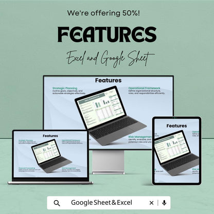 Small Business Plan Sheet – Excel and Google Sheets Template for Strategic Planning & Financial Projections