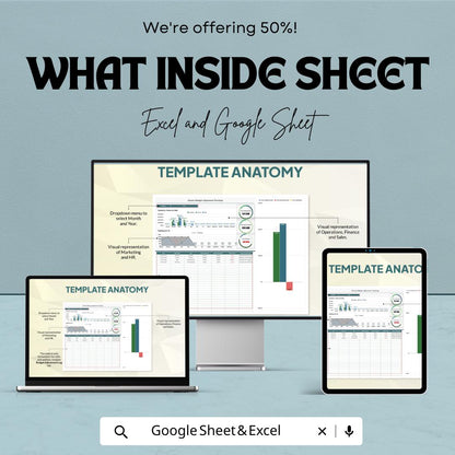 Finance Budget Adjustment Tracking Sheet | Excel & Google Sheet | Budget Management Template for Financial Tracking