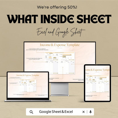 Income and Expense Tracker Sheet | Budget Planner Template | Business Income Expense Log |  Budget Tracker | Financial Tracker Template