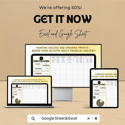 Marketing Speaker & Artist Payment Tracker Template | Income and Expense sheet | Finance Tracker | Event Payment Log | Digital Download