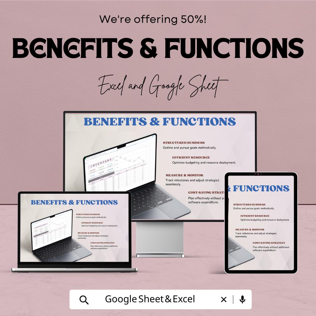 Restaurant Inventory Template |  Food & Beverage Stock Tracker | Kitchen Inventory Spreadsheet | Restaurant Management Sheet