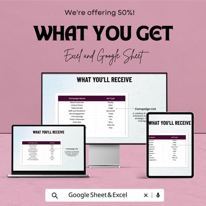 Advertising Online Ad Spend Budget Template, Ad Budget Spreadsheet, Online Advertising Cost Tracker, Marketing Budget Planner