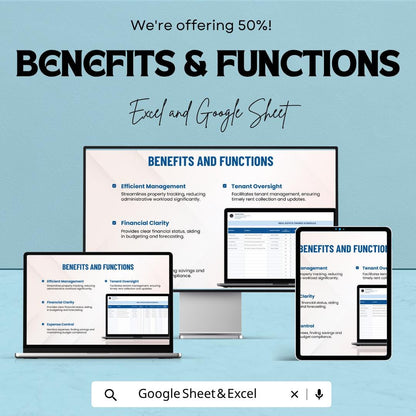 Real Estate Owned Schedule Template | Rental Property Tracker | Property Management Spreadsheet | Excel Google Sheets | Investment Tracker