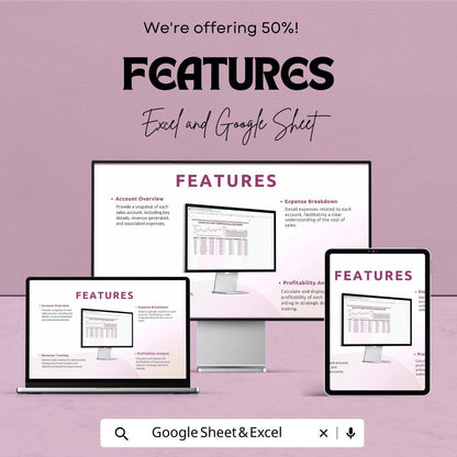 Sales Account Portfolio Balance Sheet | Excel & Google Sheet | Real Estate Sales Tracker | Property Equity Report | Editable Dashboard