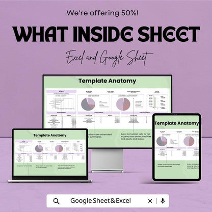 Startup Financial Model Template for Excel and Google Sheets | Budget Planning, Cash Flow, Financial Projection, Business Plan Template |