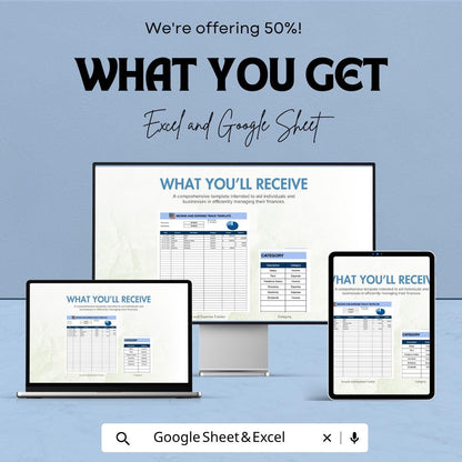 Income and Expense Tracker Template Excel Google Sheets | Budget Planner Spreadsheet | Financial Tracker | Expense Tracker | Digital Budget