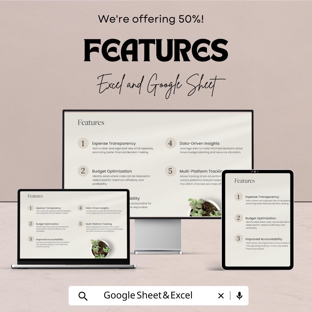 Job Ad Reach and Engagement Tracker HR Template | Recruitment Analytics Dashboard | Excel & Google Sheets
