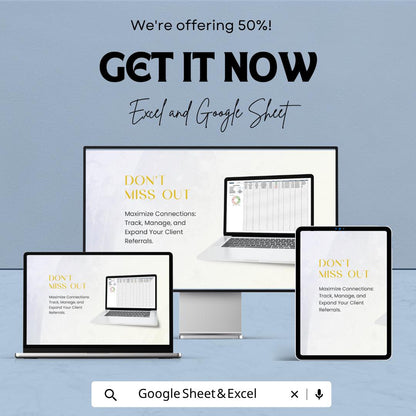 Legal Client Referral Tracker | Law Firm Referral Tracker | Client Management Spreadsheet | Attorney CRM Tool | Case Intake Tracker
