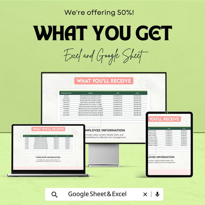 Risk Mitigation Tracker Template | Risk Assessment and Management Tool | Project Risk Register Spreadsheet | Excel & Google Sheets