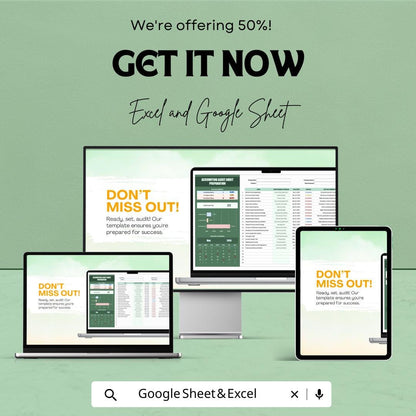 Accounting Asset Audit Preparation Template | Asset Audit Checklist | Audit Readiness Tracker | Accounting Audit Tool