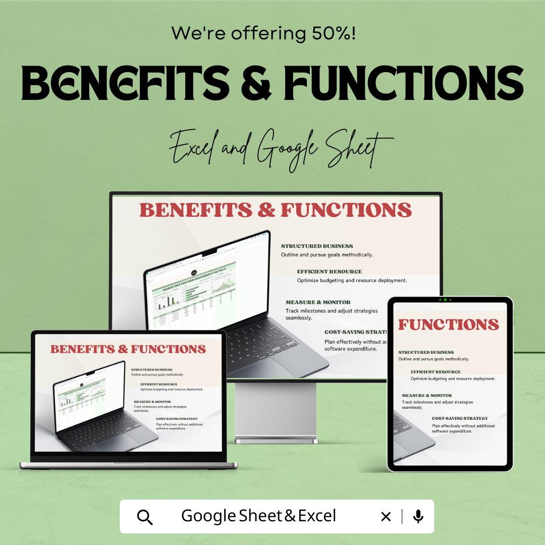 Marketing Partner Engagement Metrics Template | Partnership Performance Dashboard | Engagement Tracking Sheet | Partner Reporting Template