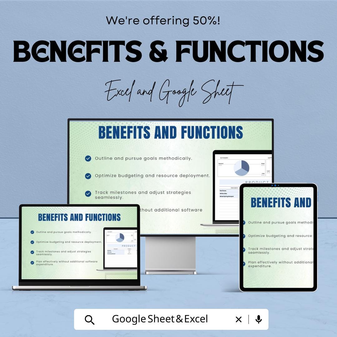 Product Inventory Sheet for Excel and Google Sheets | Track Stock, Suppliers & Status | Easy Inventory Management Template