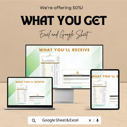 Construction Schedule of Values Template | SOV Spreadsheet | Construction Cost Tracker Template | Project Budget & Billing Sheet