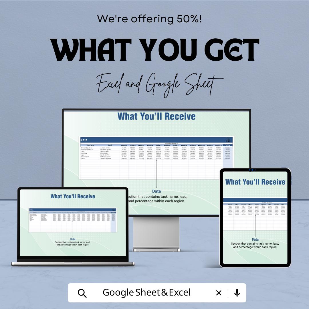 Starting a Business Gantt Chart Template Excel & Google Sheets | Project Timeline Planner | Startup Project Management Spreadsheet