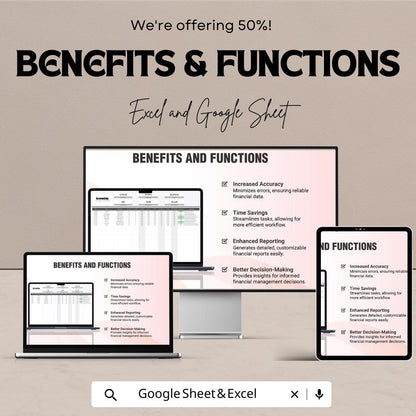 Accounting Procedure Efficiency Template | Excel & Google Sheets | Accounting Process Tracker | Financial Efficiency Spreadsheet