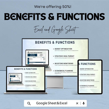 Product Pricing Calculator Template | Cost Per Unit Calculator | Business Pricing Sheet | Profit Margin Tracker | Cost Analysis Tool