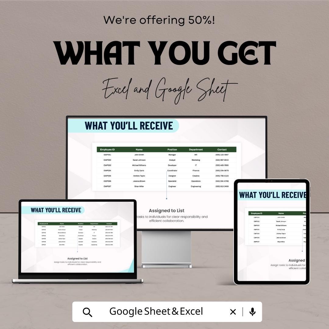 To Do List Notebook Sheet for Excel and Google Sheets – Task Manager, Checklist Tracker, Productivity Planner