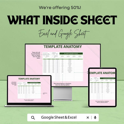 Blank Worksheet Template | Activity Tracker Spreadsheet | Task & Time Tracking Sheet |Google Sheets | Editable Productivity Planner