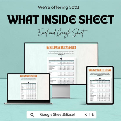Profit and Loss Statement Template  | Income Statement Template | Business Finance Tracker | Monthly Profit Loss Spreadsheet
