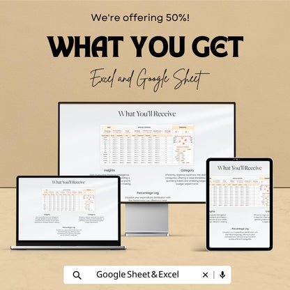 Annual Expense Tracker Template Excel & Google Sheets | Personal Budget Planner | Yearly Expense Spreadsheet | Finance Tracker Dashboard