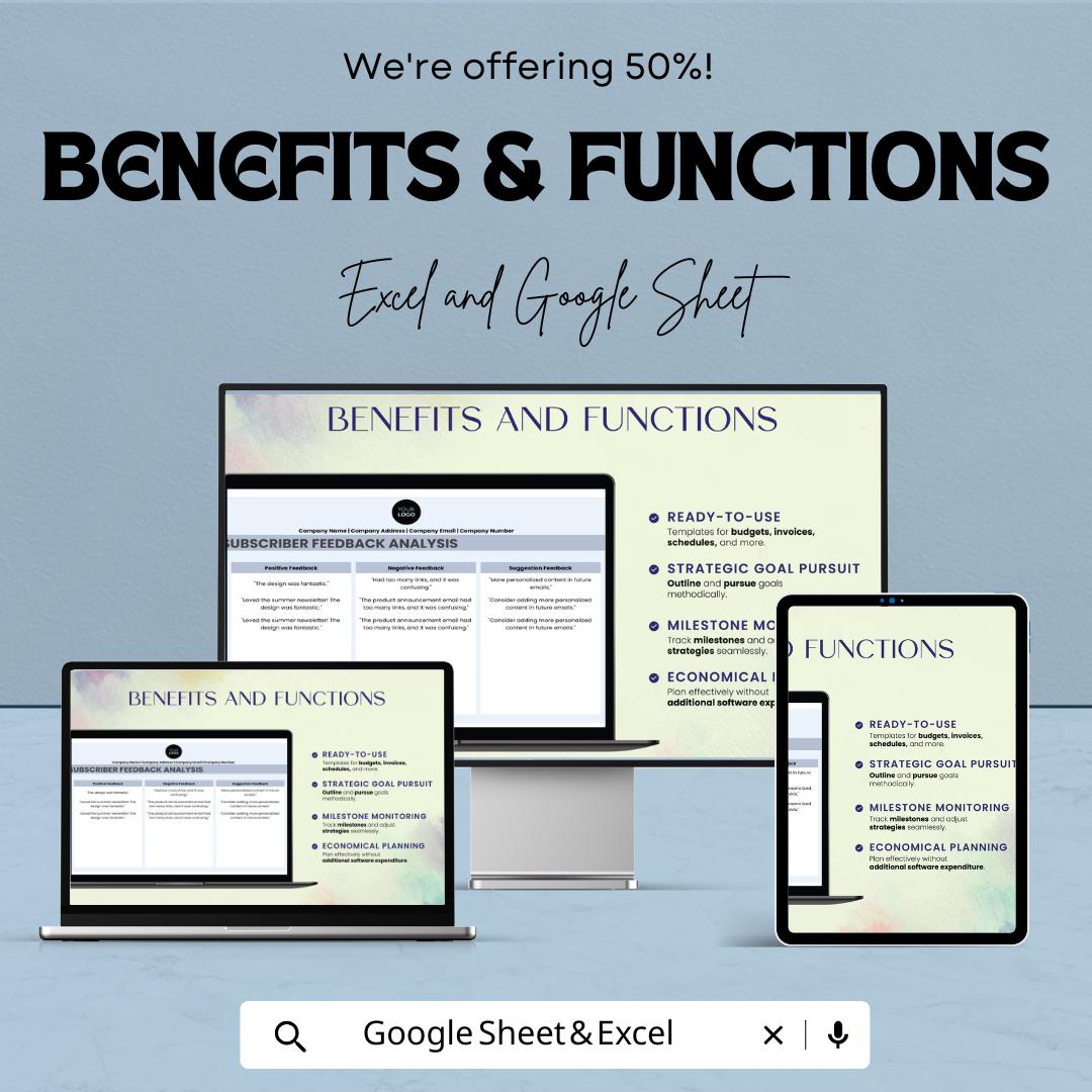 Email Marketing Subscriber Feedback Analysis Template | Email Feedback Tracker | Customer Response Analyzer | Marketing Review Tool