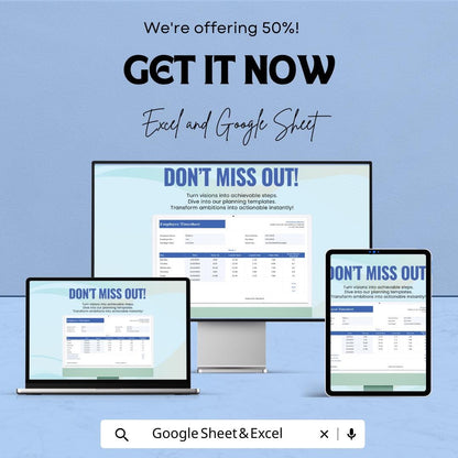 Employee Timesheet Template - Excel & Google Sheets, Track Work Hours, Attendance, Overtime Calculation, HR Management